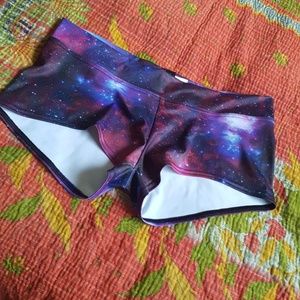 Galaxy Purple Short Shorts Blackmilk